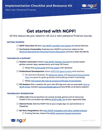 Implementation Checklist